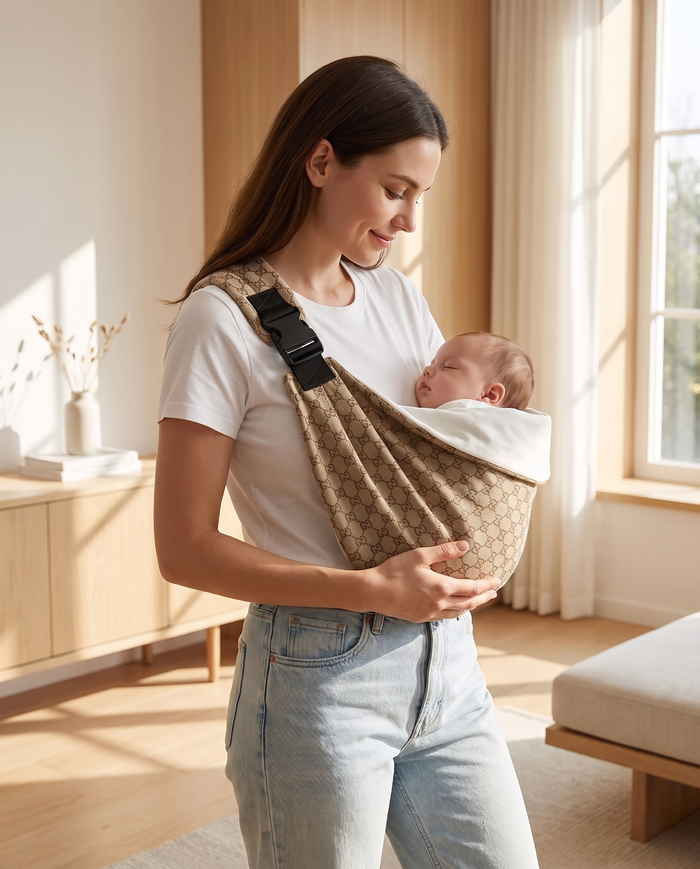 The Sling Dune - editorial lifestyle khaki sling