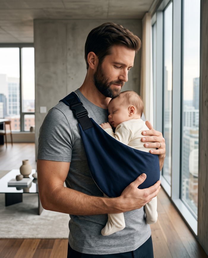 The Sling Ink - editorial lifestyle navy sling